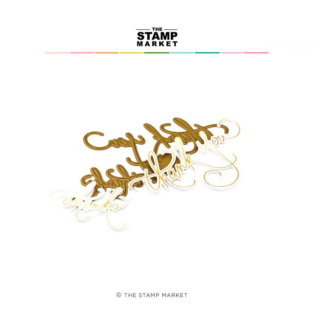 Super Scripty Thank You - Foil Plates Super Scripty Thank You - Foil Plates
