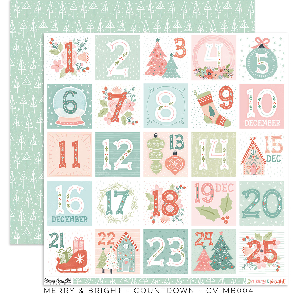 Countdown - Paper - MERRY & BRIGHT - Joy To The World