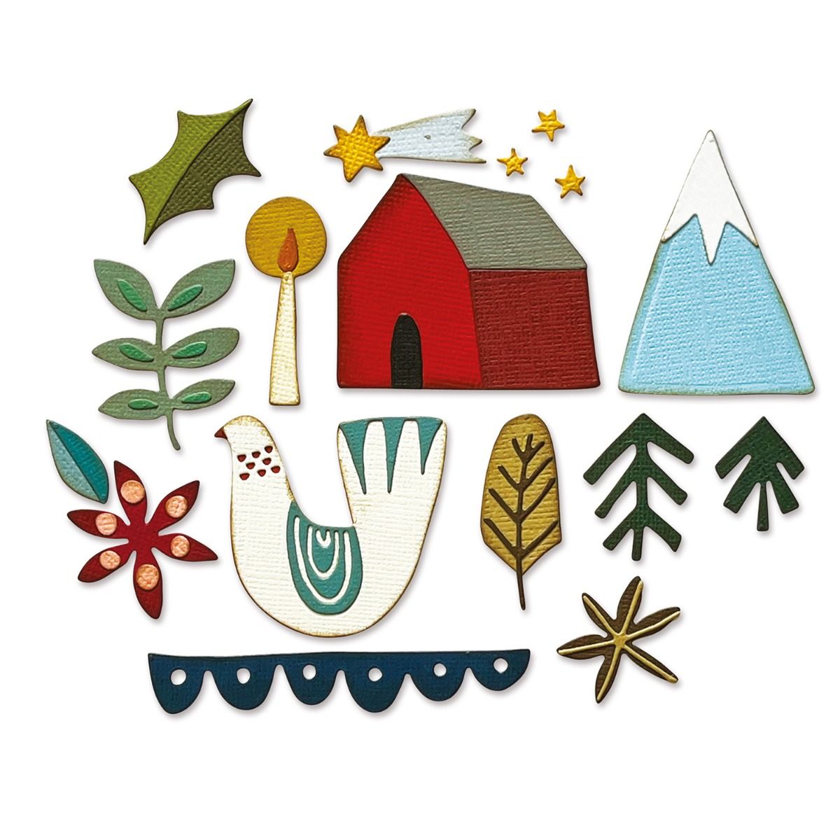 Funky Nordic - Sizzix Thinlits Dies By Tim Holtz Funky Nordic - Sizzix Thinlits Dies By Tim Holtz