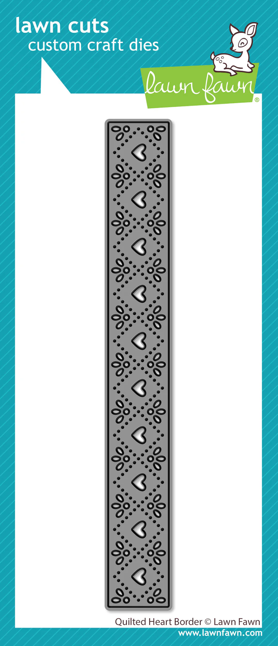 Quilted Heart Border - Lawn Cuts 