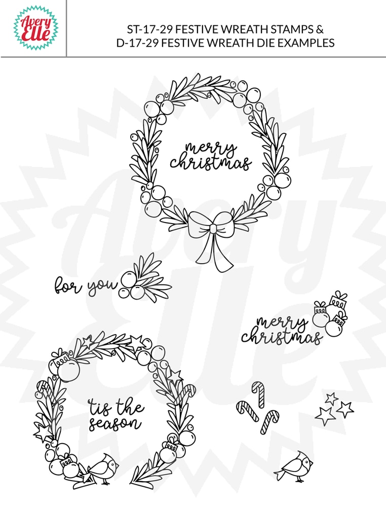 Festive Wreath - Elle-ments