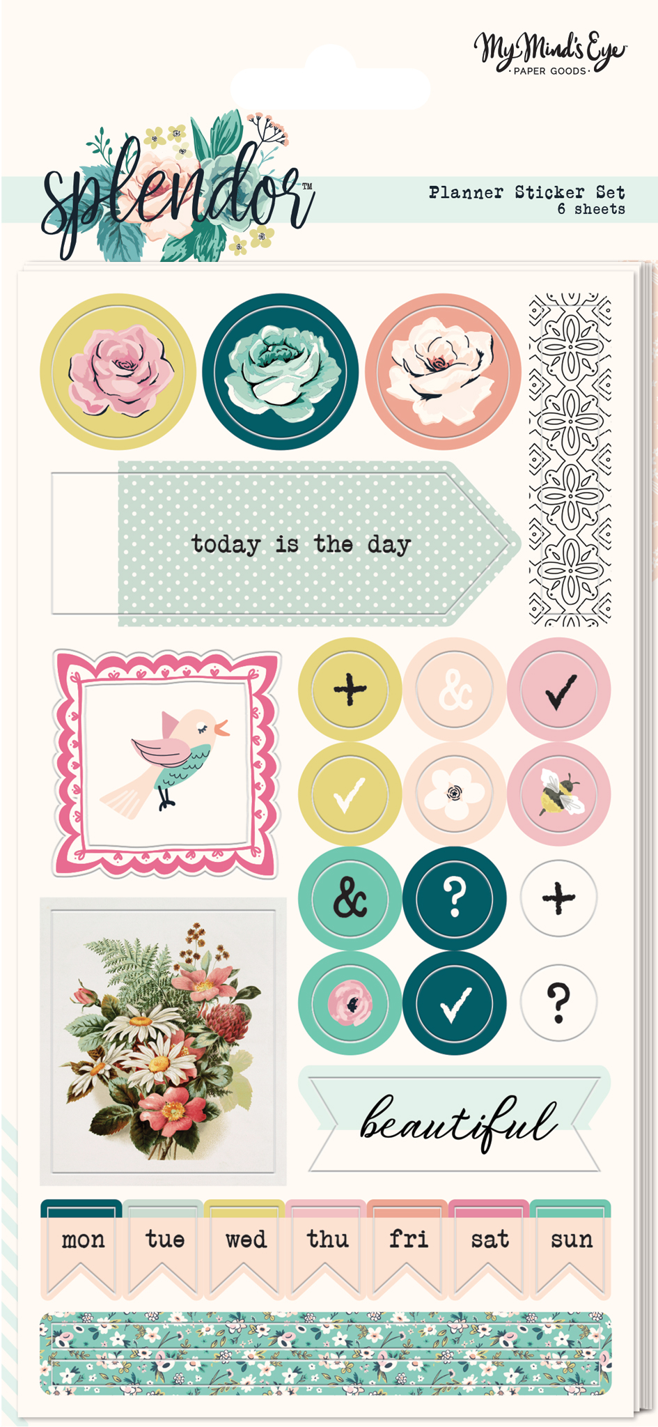 Planner Sticker - Splendor Collection - My Mind´s Eye Planner Sticker - Splendor Collection - My Mind´s Eye
