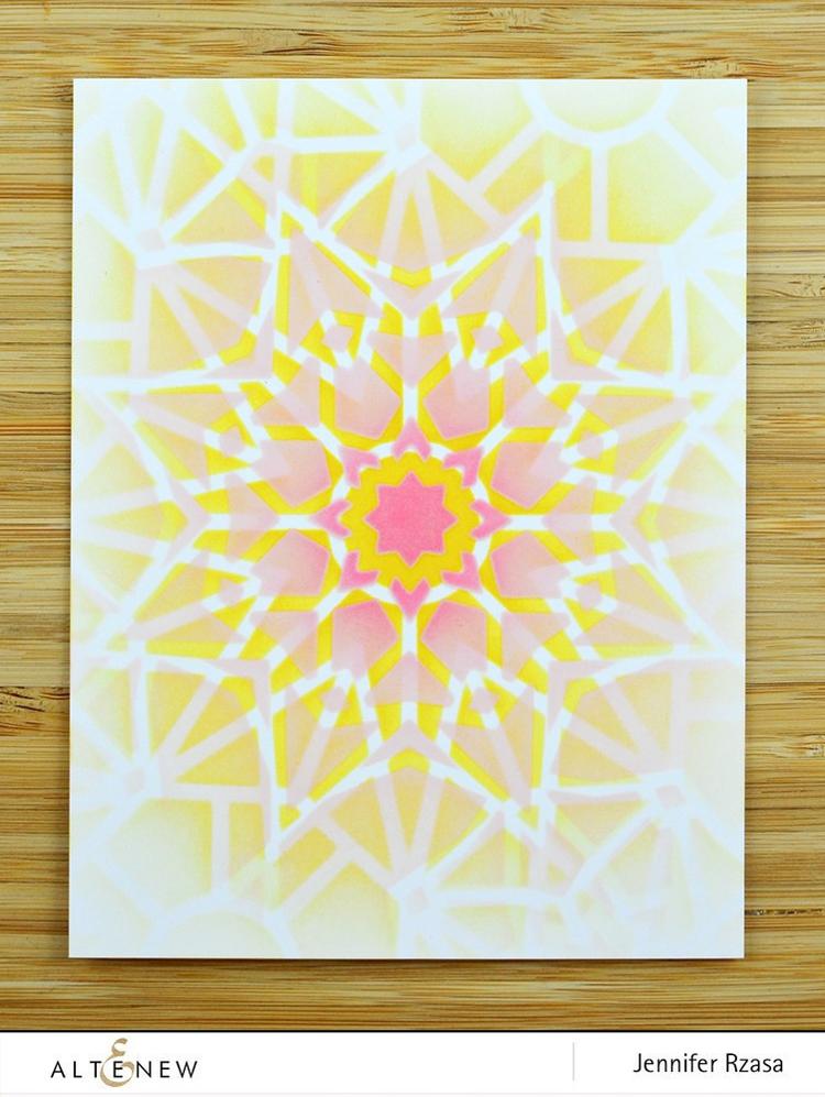 Layered Kaleidoscope A - Stencil