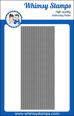 Sweater - Slimline Embossing Folder - Whimsy