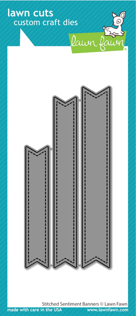 Stitched Sentiment Banners - Lawn Cuts