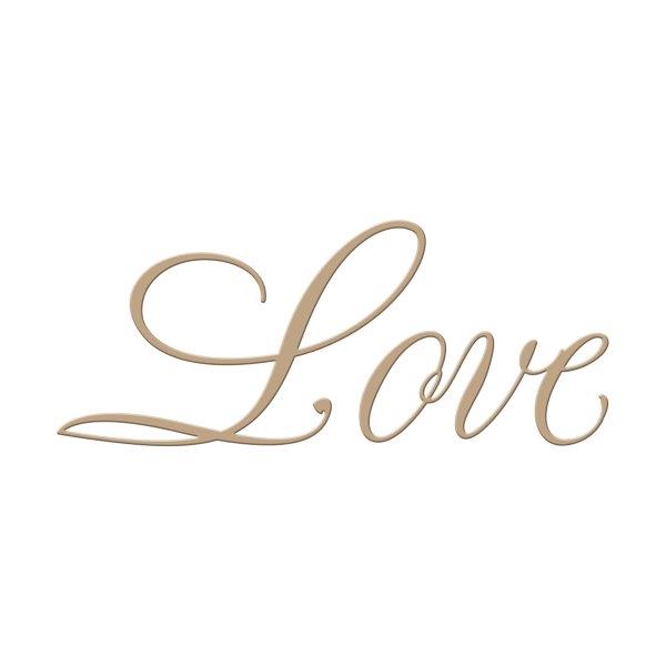 Copperplate Script Love - Spellbinders Glimmer Hot Foil Plate