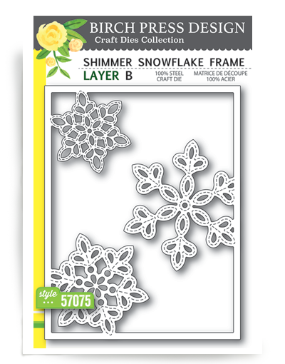 Shimmer Snowflake Frame - Layer A