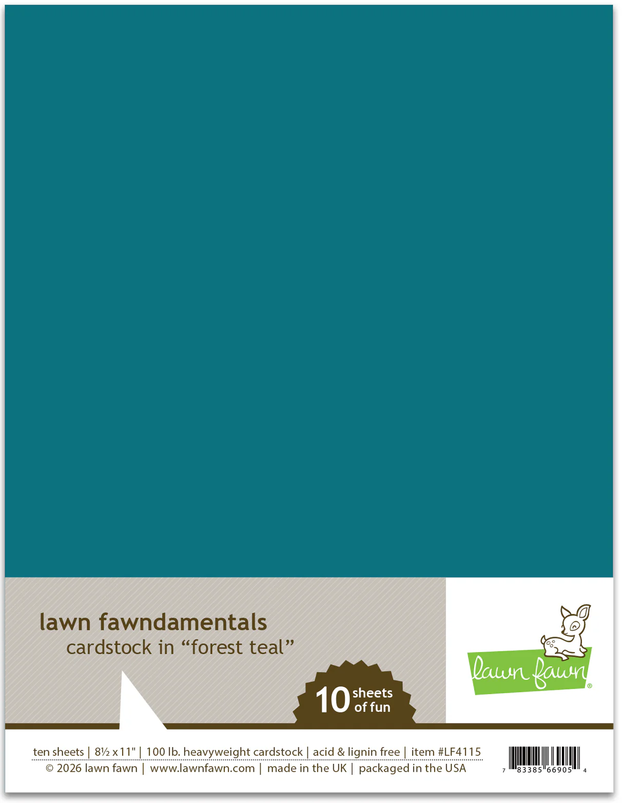 Forest Teal - Cardstock