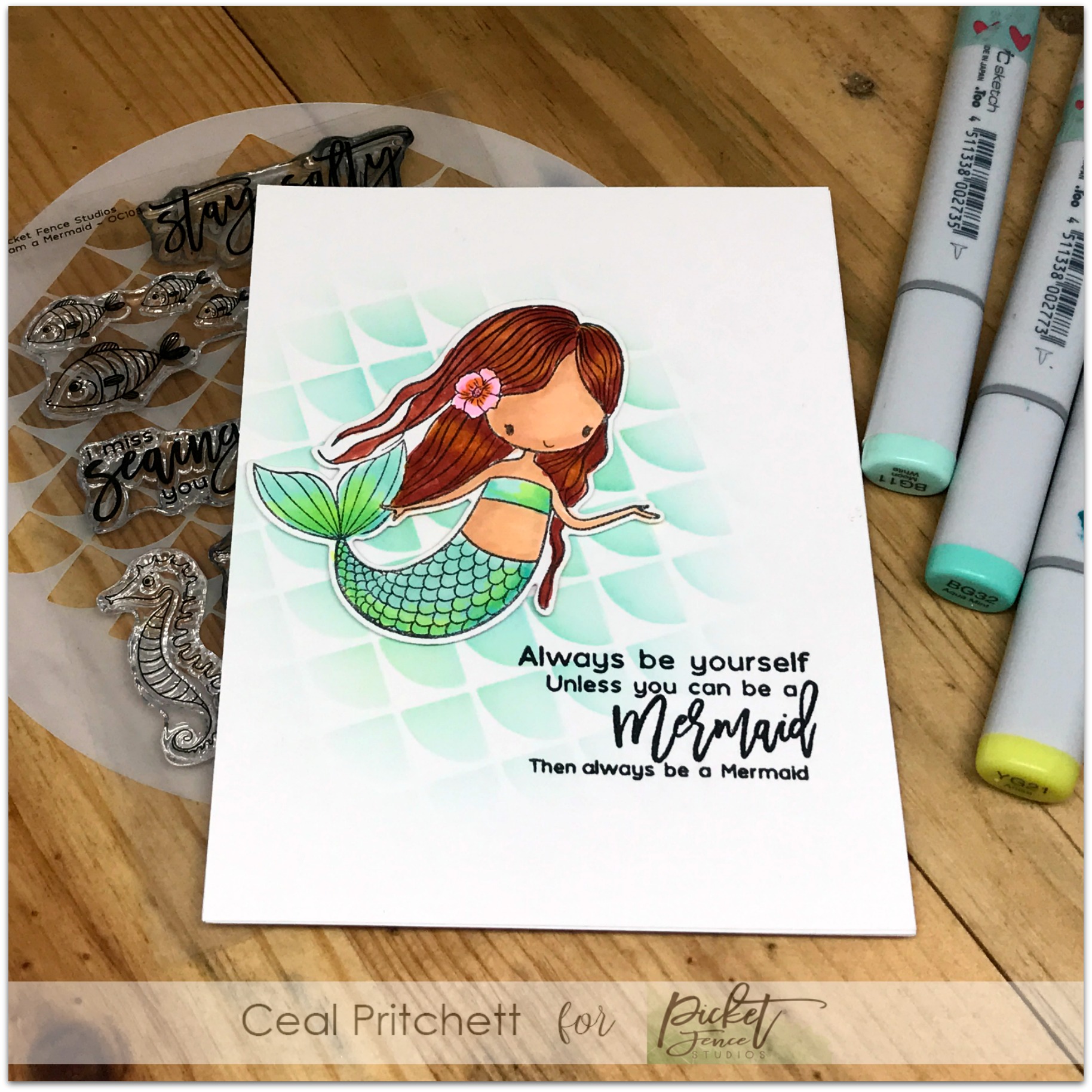 Fish Scales - Stencil Fish Scales - Stencil