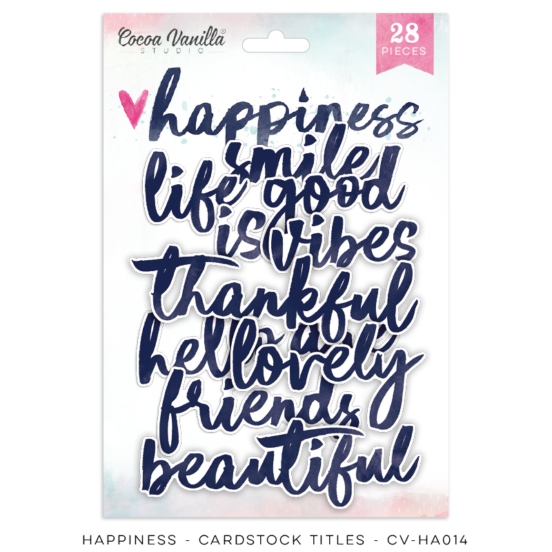 Die Cut Titles - Happiness