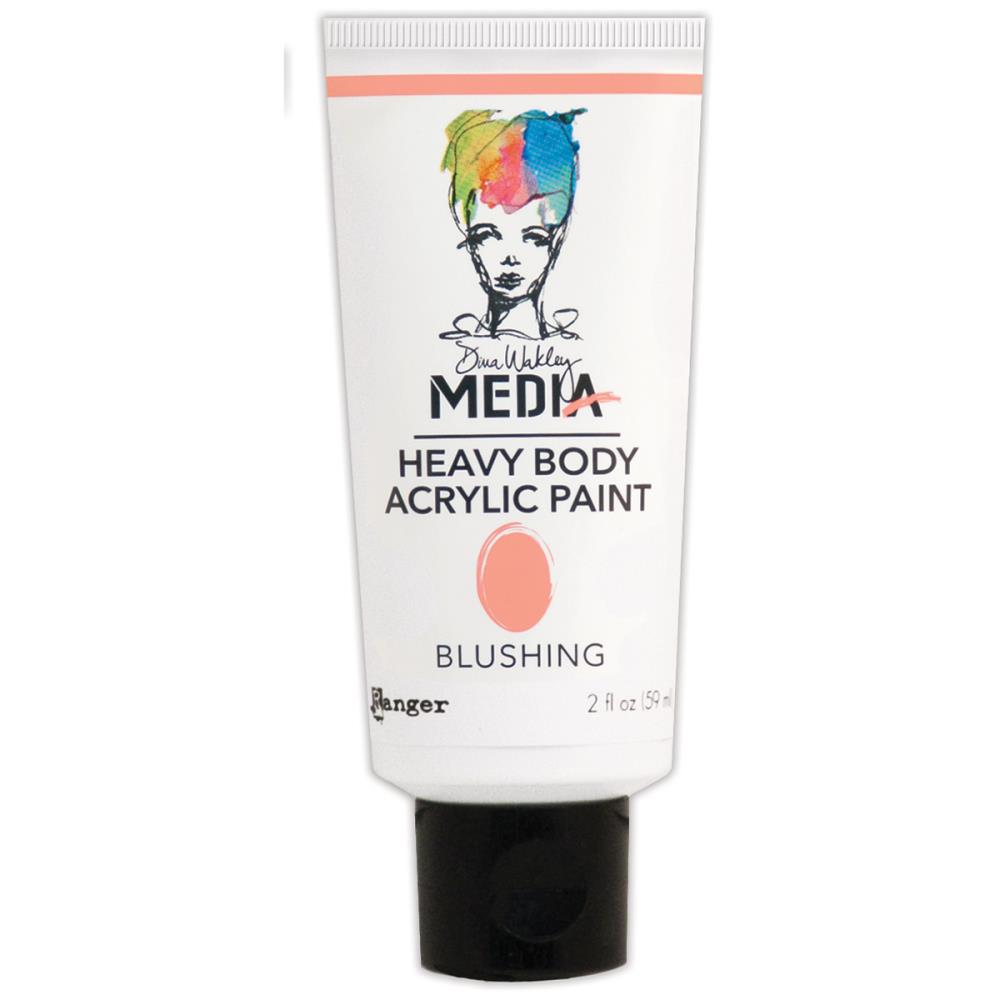 Blushing - Dina Wakley Media Heavy Body Acrylic Paint 2oz Blushing - Dina Wakley Media Heavy Body Acrylic Paint 2oz