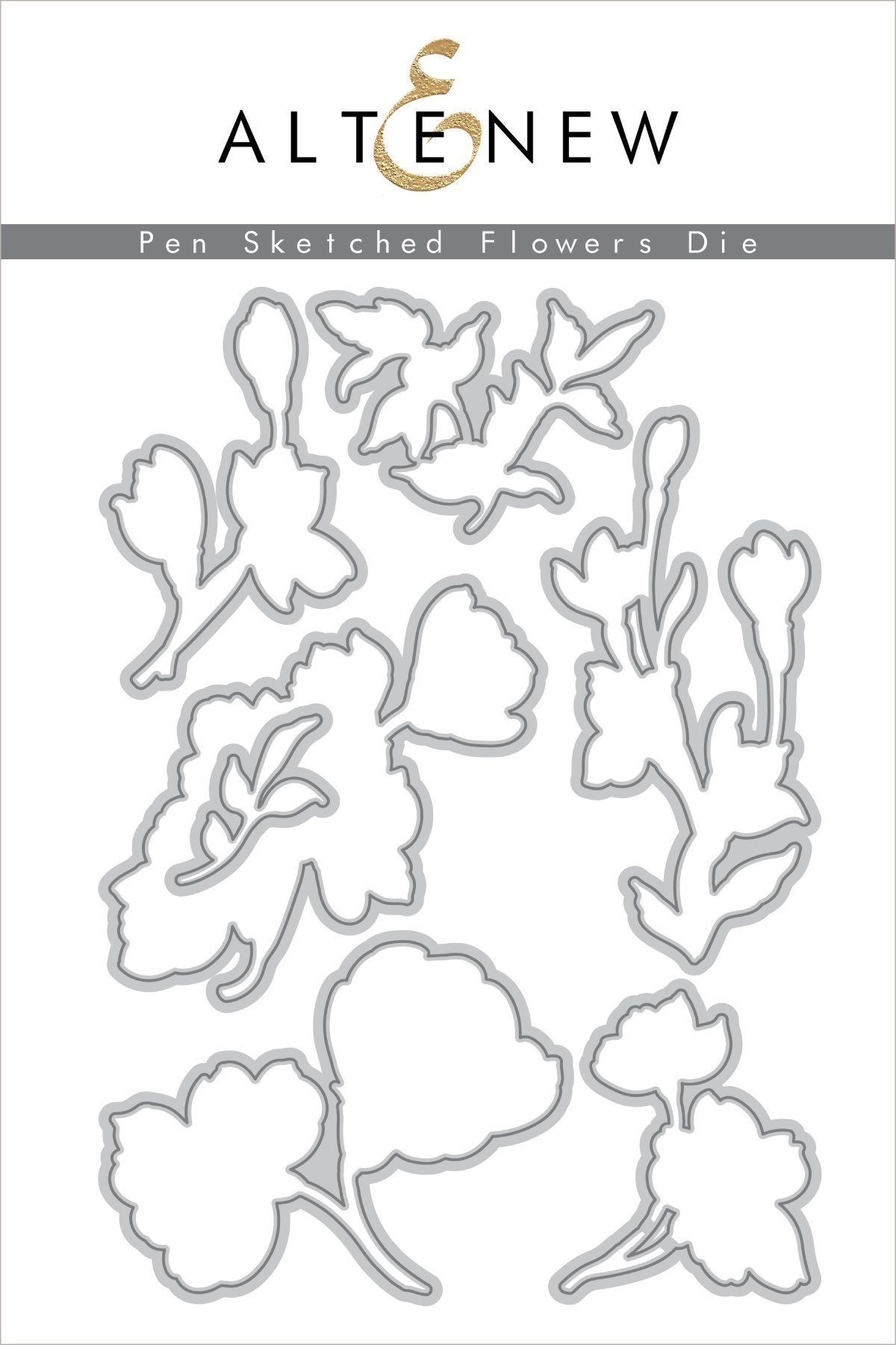 Pen Sketched Flowers - Die Set