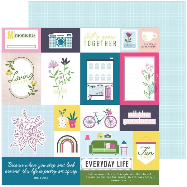 Right now - Noteworthy - Pinkfresh Studio - 12"X12"