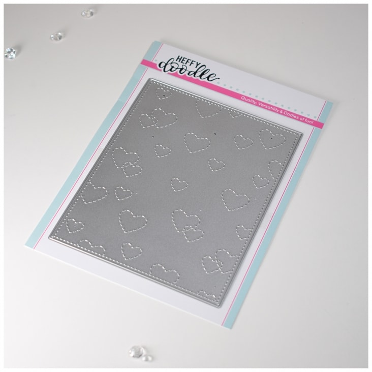 Stitched Hearts Background - Heffy Cuts