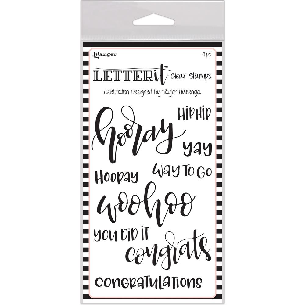Celebration - Ranger Letter It Clear Stamp Set