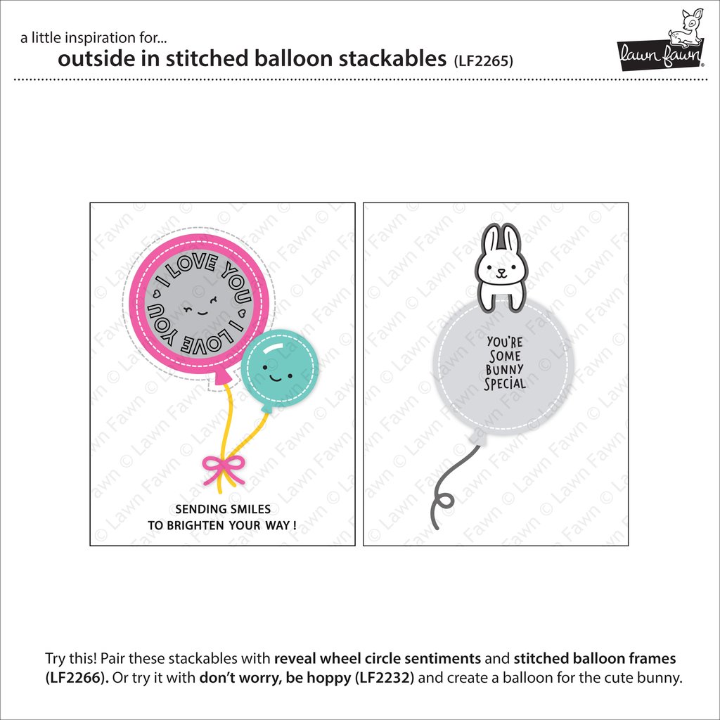 Outside in Stitched Balloon Stackables - Lawn Cuts Outside in Stitched Balloon Stackables - Lawn Cuts