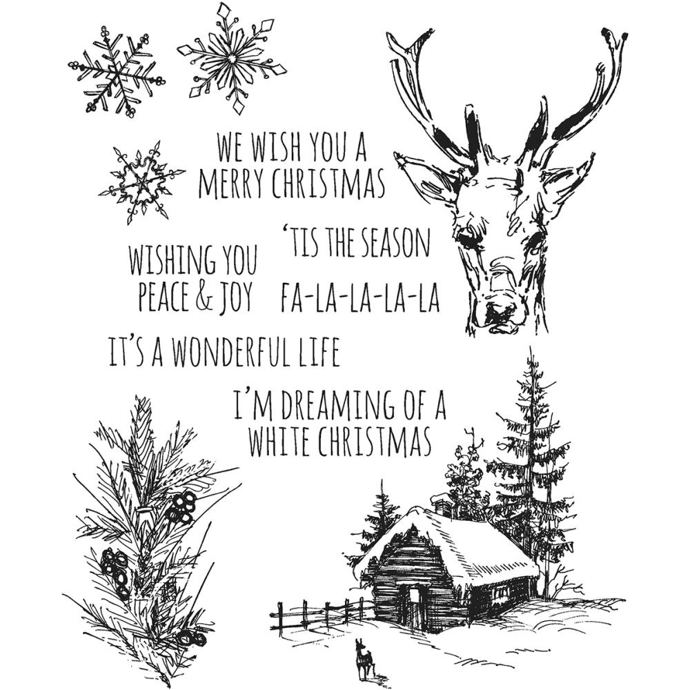 Scribble Woodland - Tim Holtz Cling Stamps Scribble Woodland - Tim Holtz Cling Stamps