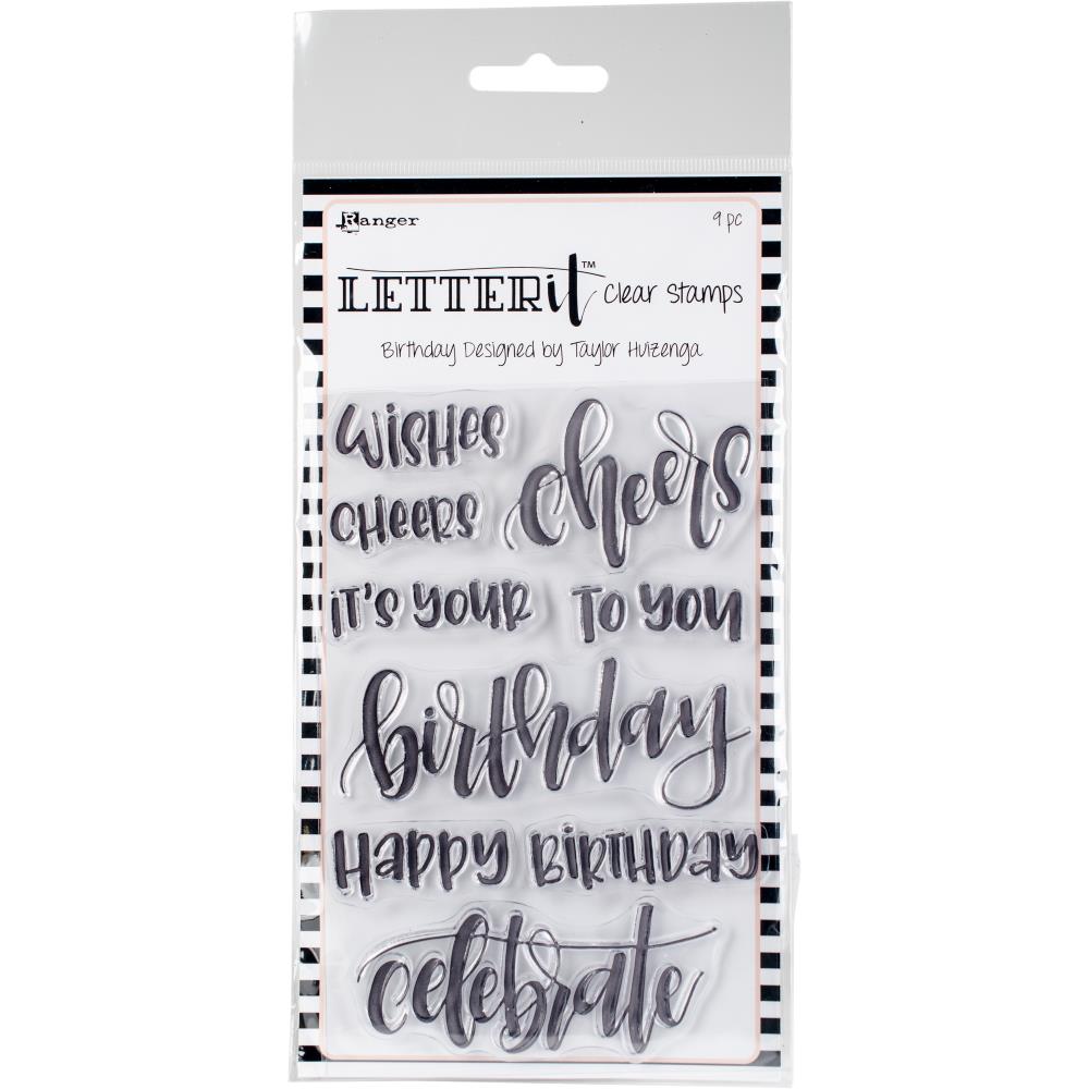 Birthday - Ranger Letter It Clear Stamp Set