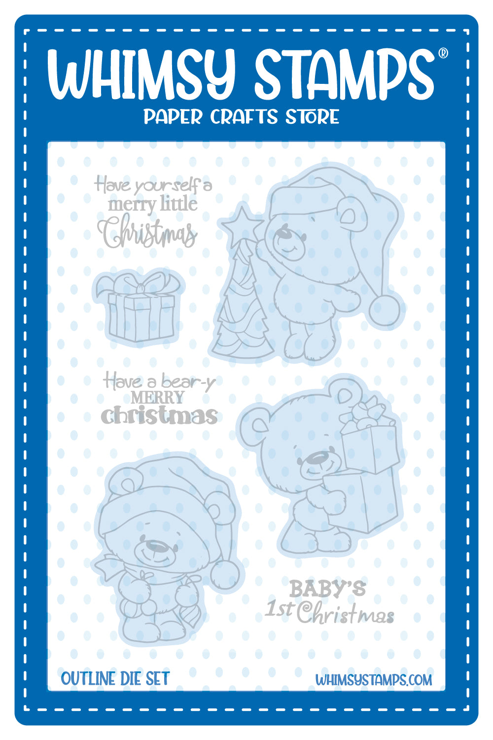 Teddy Bear Christmas Eve - Die Set Teddy Bear Christmas Eve - Die Set