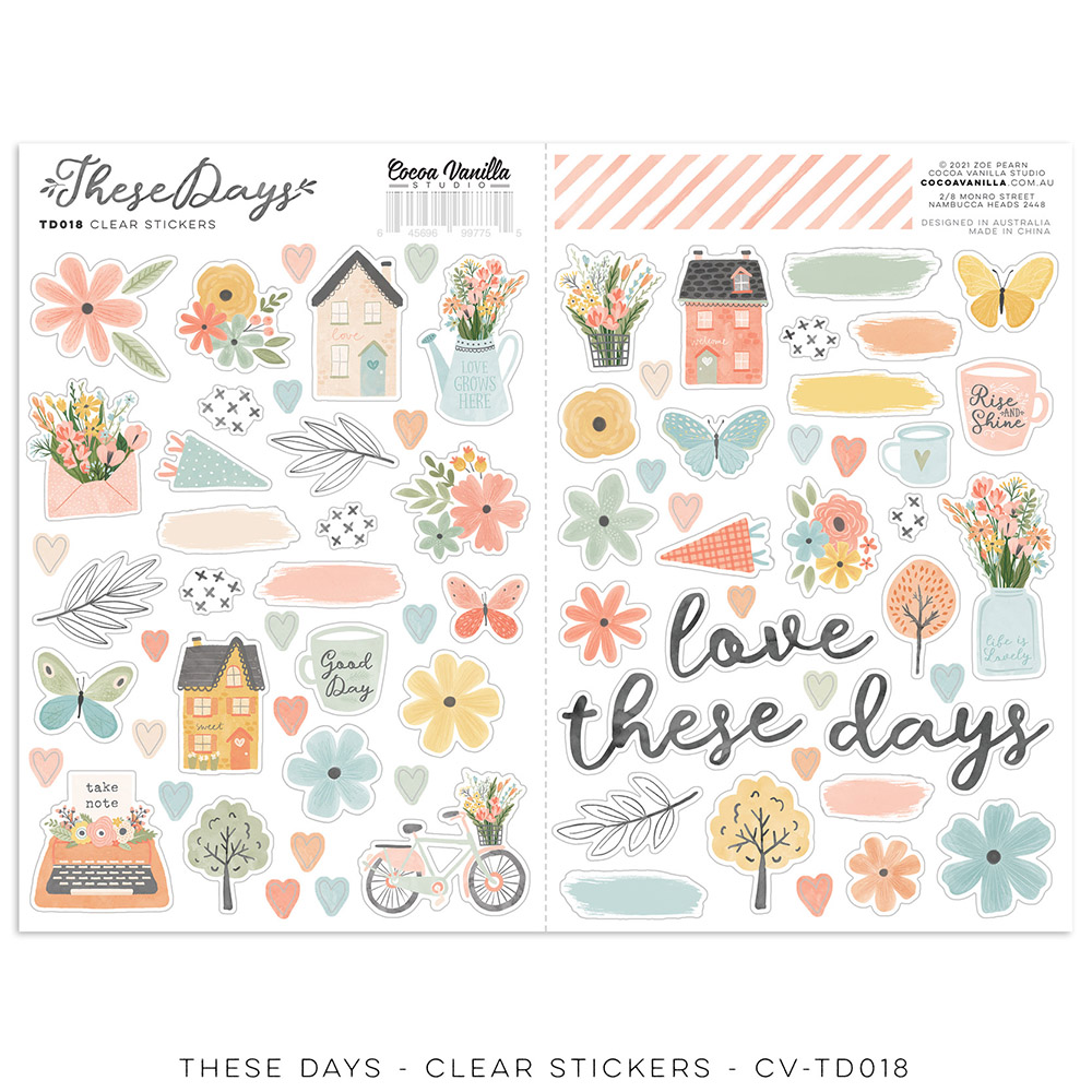 Clear Stickers - These Days