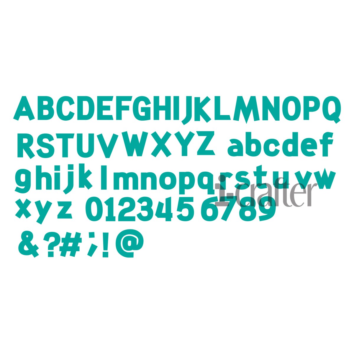 Alphabet, Carly - Die Set Alphabet, Carly - Die Set