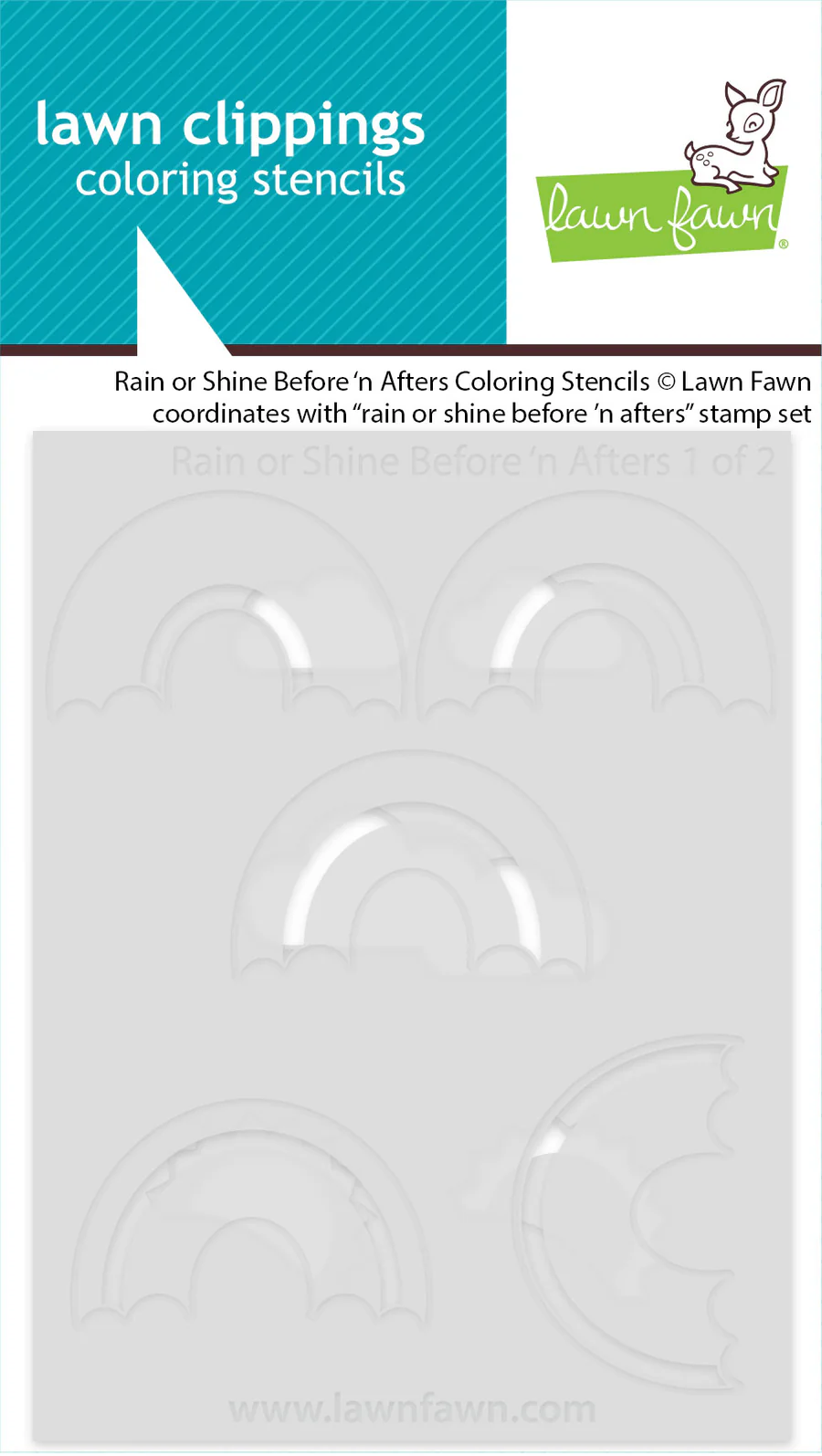 Rain Or Shine Before 'N Afters - Coloring Stencil