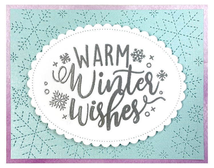 Stitched Snowflake Backdrop - Lawn Cuts