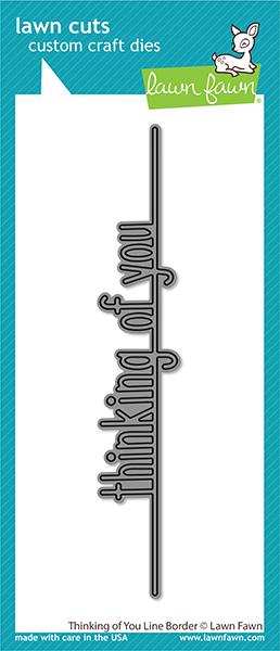 Thinking of You Line Border - Lawn Cuts Thinking of You Line Border - Lawn Cuts