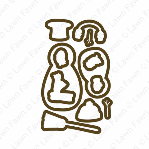 Making Frosty Friends - lawn cuts Making Frosty Friends - lawn cuts