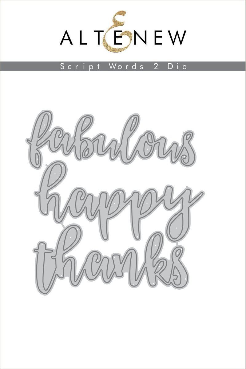 Script Words 2 - Die Set Script Words 2 - Die Set