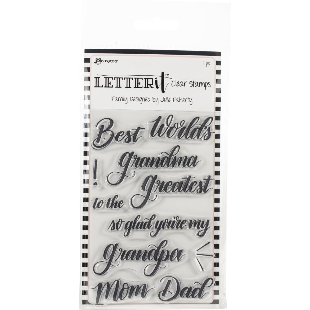 Family - Ranger Letter It Clear Stamp Set