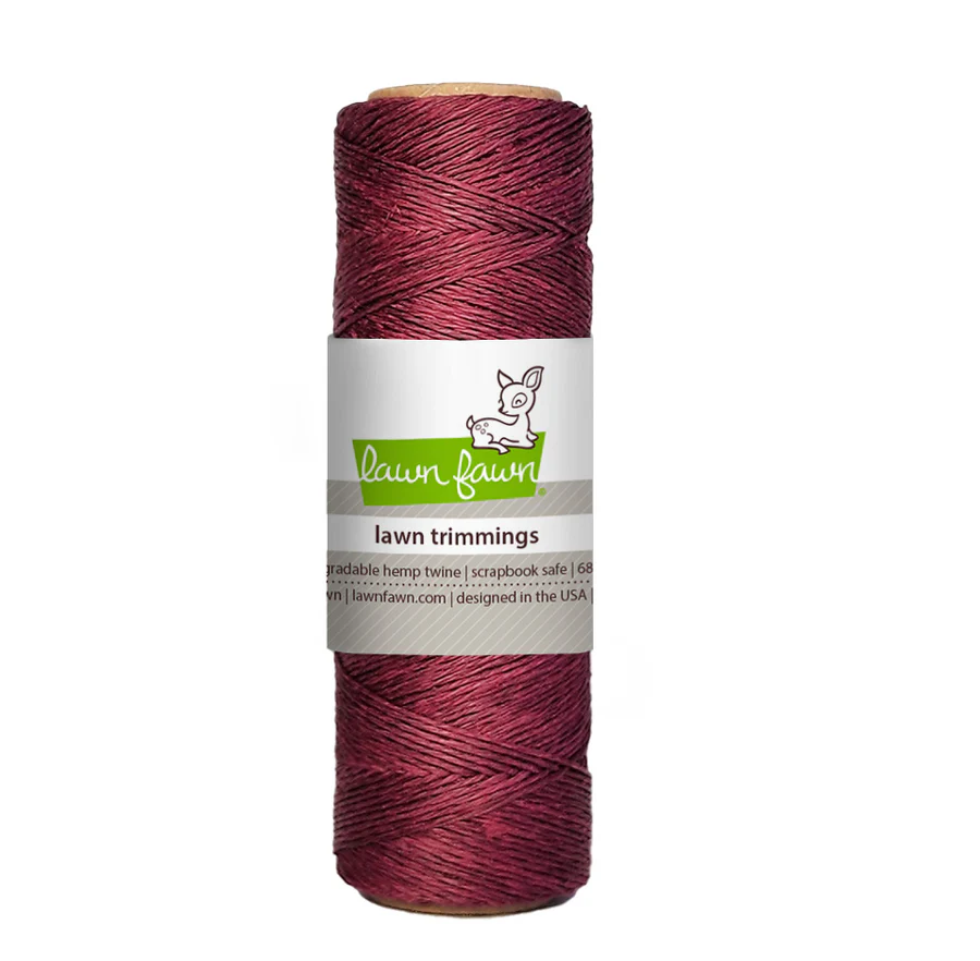 Burgundy Hemp Twine - Lawn Fawn Burgundy Hemp Twine - Lawn Fawn