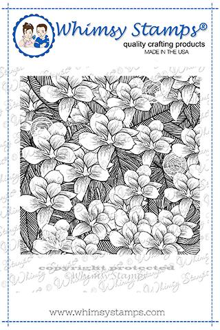 Hawaiian Floral - Rubber Cling Stamp