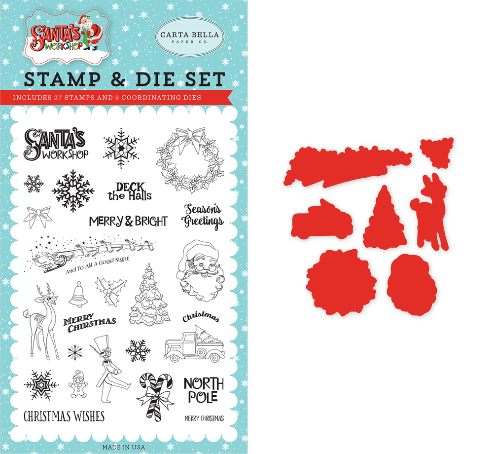 To All A Good Night Die/Stamp Set - Carta Bella To All A Good Night Die/Stamp Set - Carta Bella