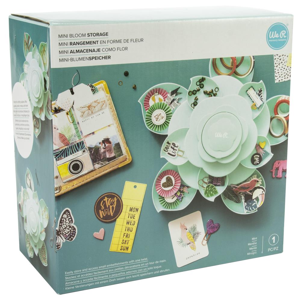 Mint - Mini - Bloom Embellishment Storage - We R Memory Keepers