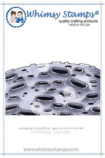 Moon Background - Rubber Cling Stamp Moon Background - Rubber Cling Stamp