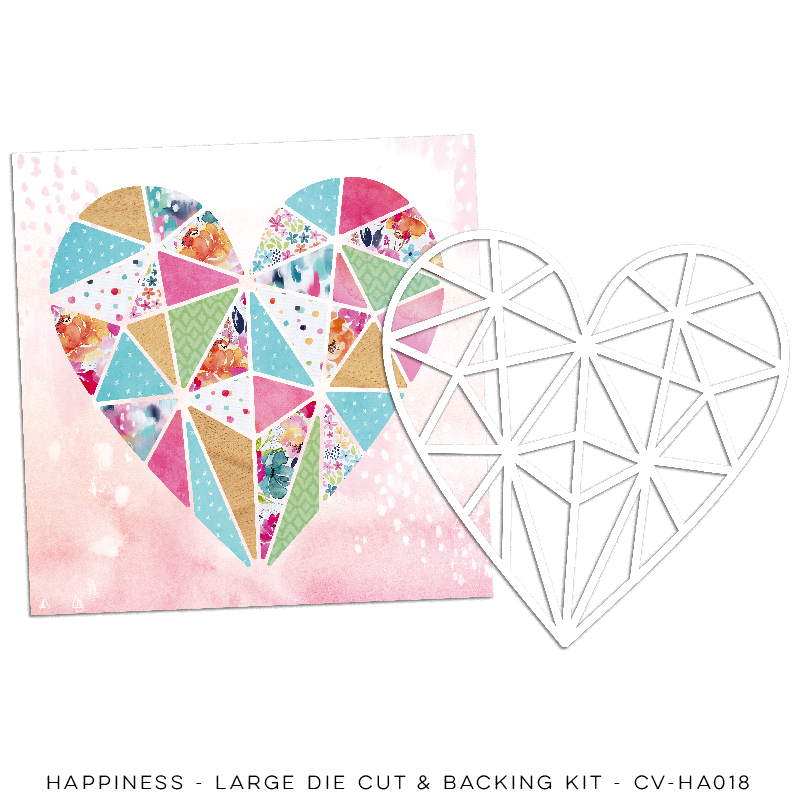 Large Die Cut & Backing Kit - Happiness