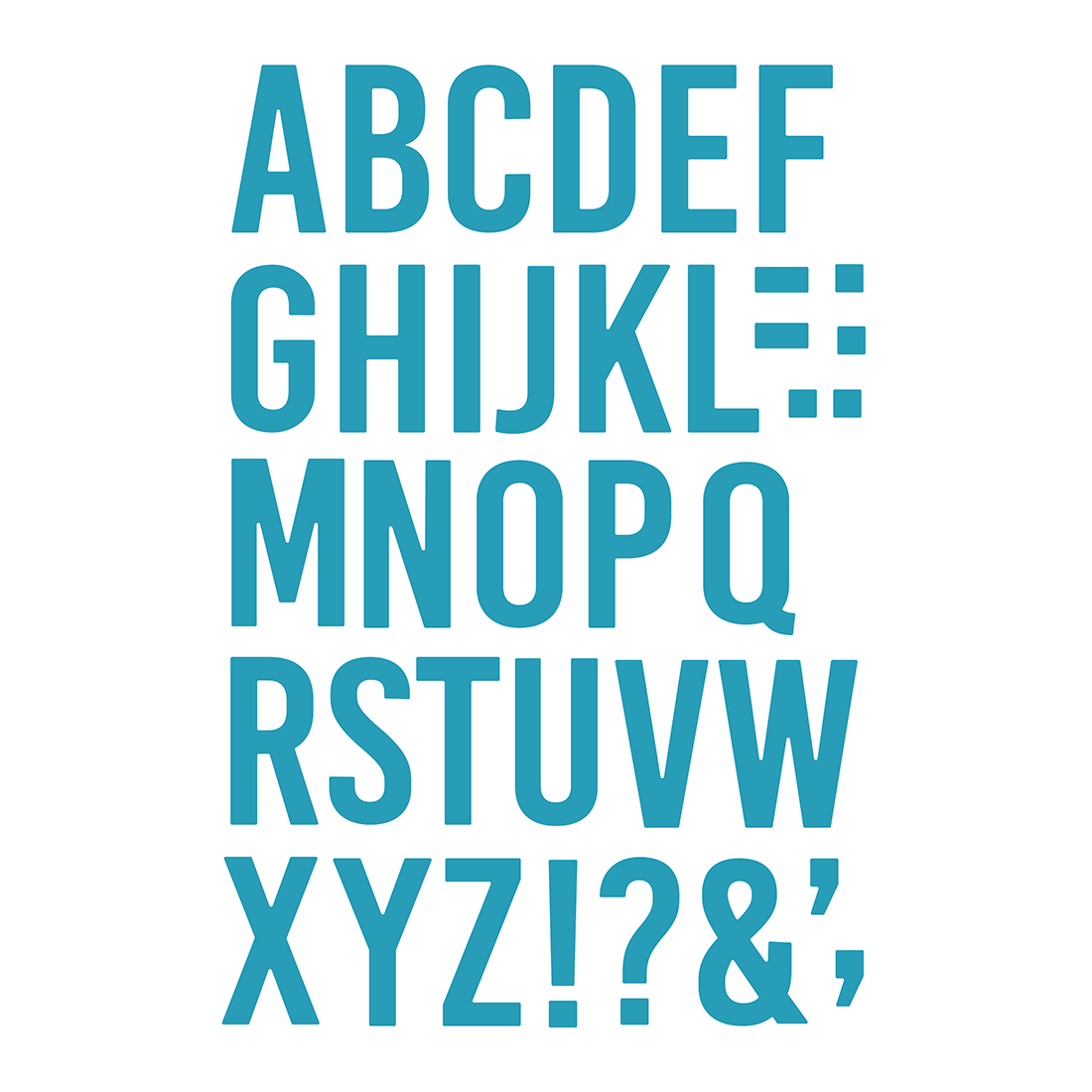 Bee Bold Alphabet - Honey Cuts