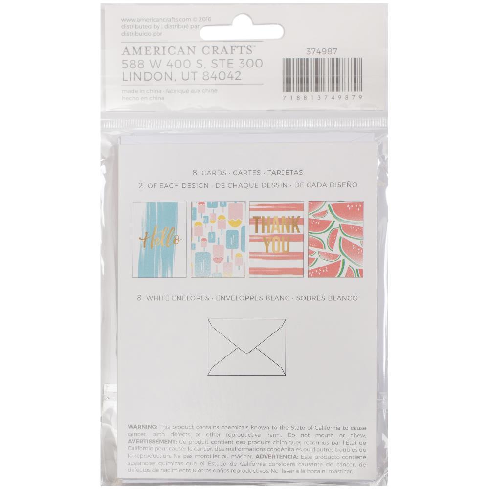 A1 Cards W/Envelopes - Memory Planner - American Crafts A1 Cards W/Envelopes - Memory Planner - American Crafts