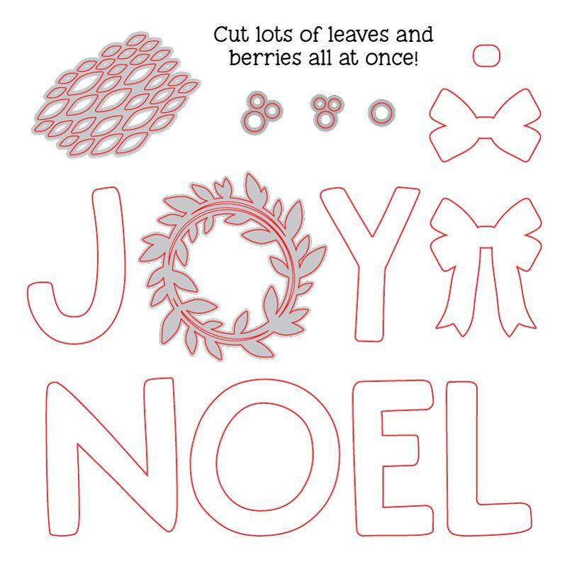 Joy Noel Wreath - Honey Cuts