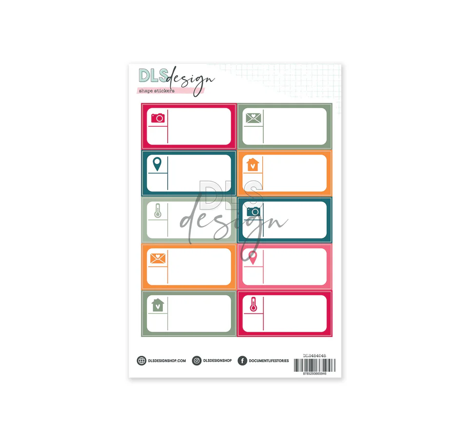 Journaling Shape Stickers - Ten Signs Of Spring  Journaling Shape Stickers - Ten Signs Of Spring