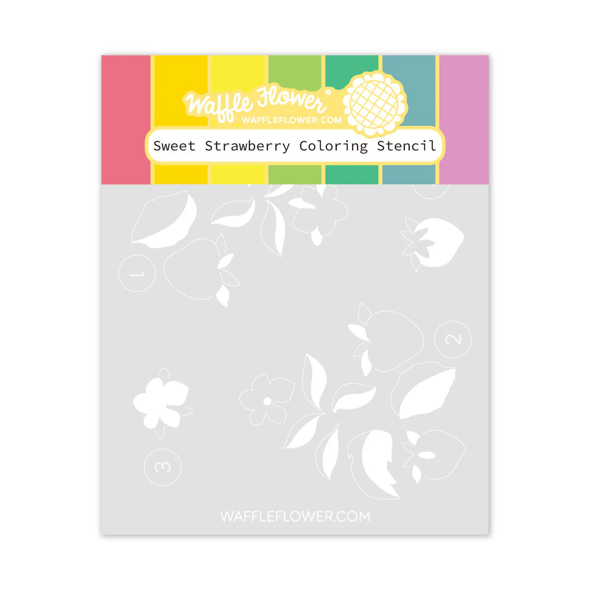 Sweet Strawberry Coloring - Stencil