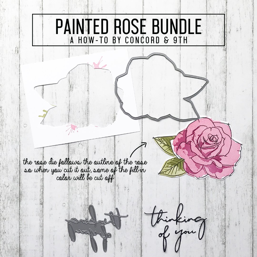 Painted Rose - Dies Painted Rose - Dies