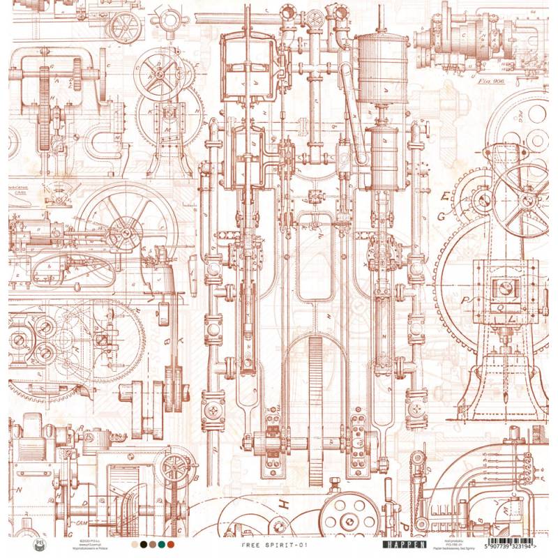 Paper 01 - 12â€œx12" - Free Spirit