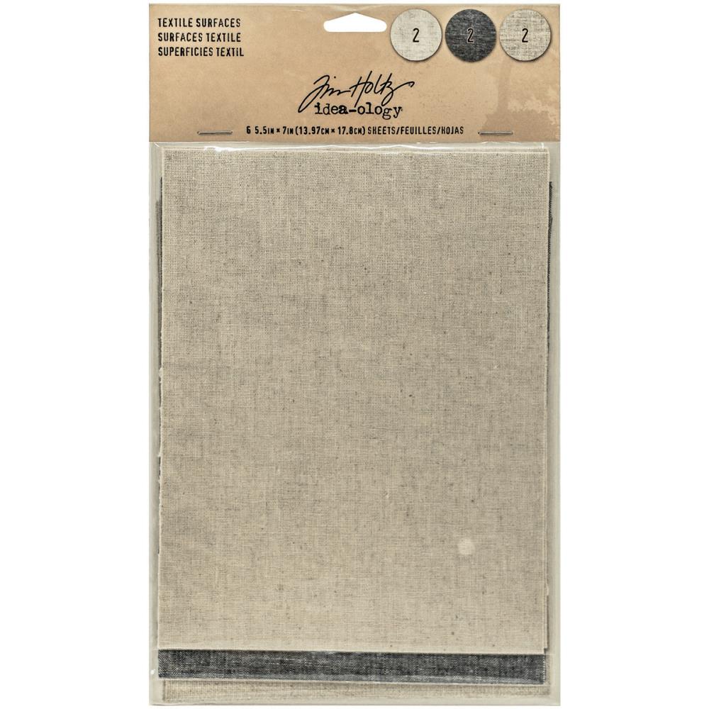Idea-Ology - Adhesive Backed Textile Surfaces - 6/Pkg
