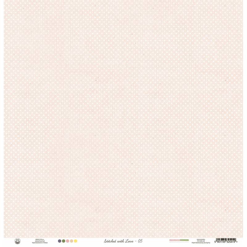 Paper 05 - 12"x12" - Stitched with Love