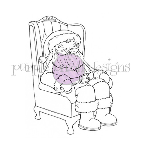 Santa Visit (Santa sitting in chair) - Stacey Yacula