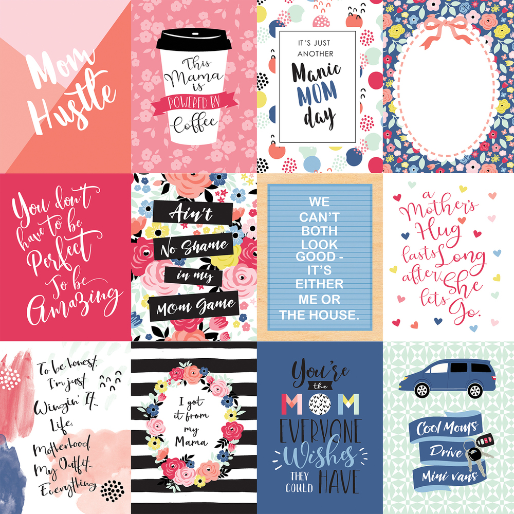 3x4 Journaling Cards - I am Mom - Echo Park 3x4 Journaling Cards - I am Mom - Echo Park