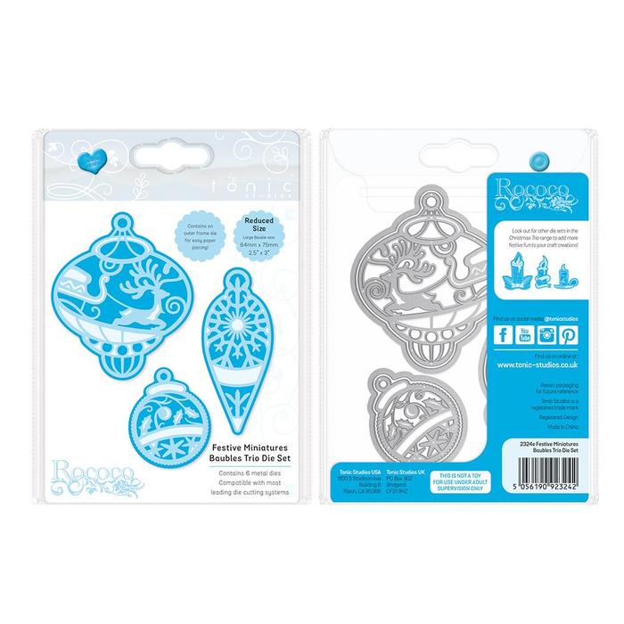 Baubles Trio - Tonic Studios - Rococo Baubles Trio - Tonic Studios - Rococo