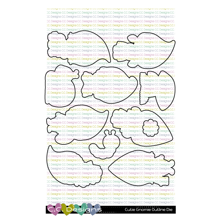 Cutie Gnomie - Outline Metal Die